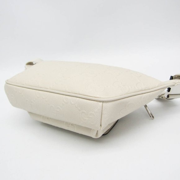 GUCCI White Leather Fanny Pack - Picture 6 of 16